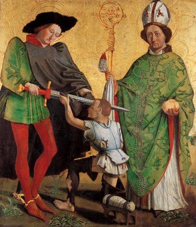 St Martin of Tours and St Nicholas of Bari by Master of Uttenheim